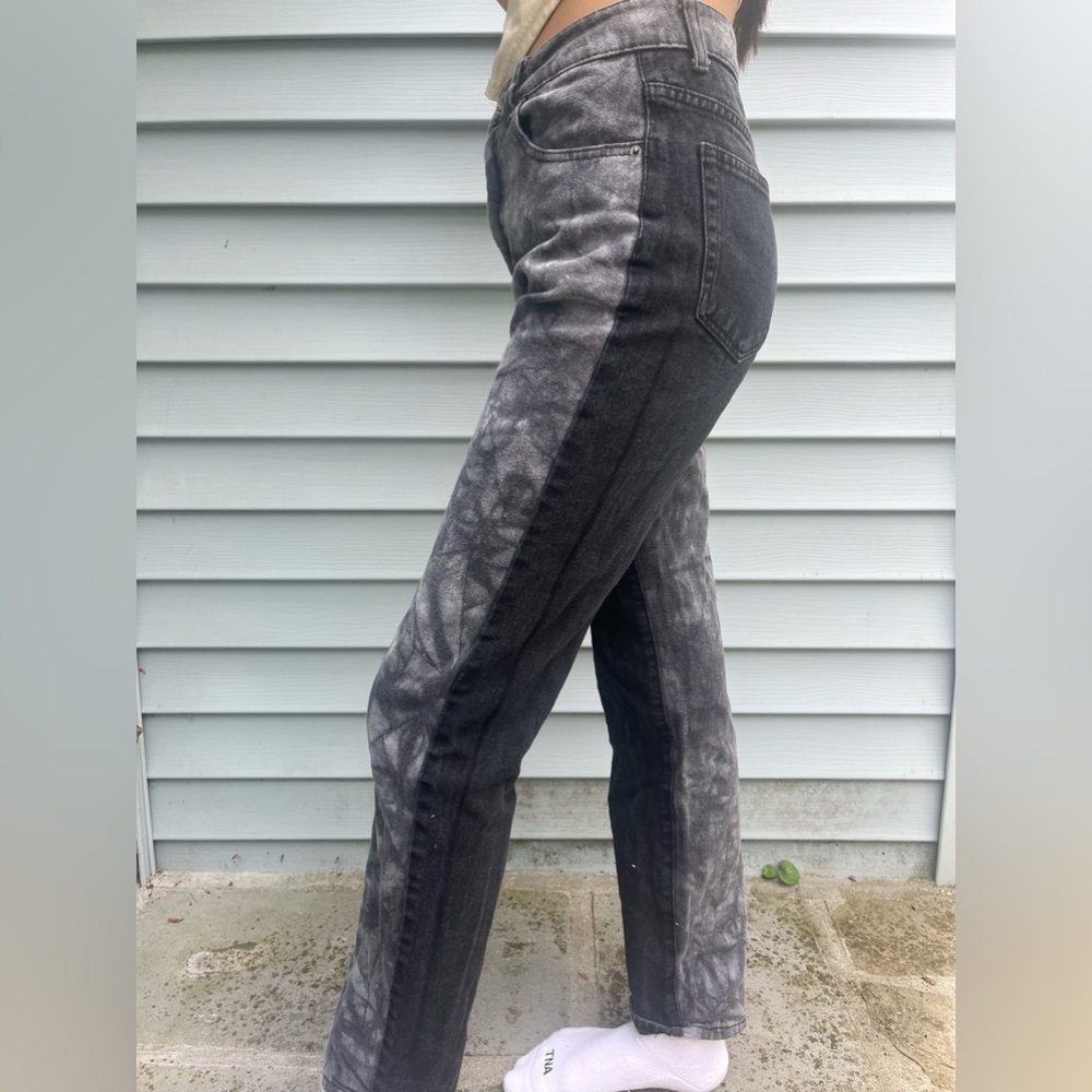 shein split dye jeans size